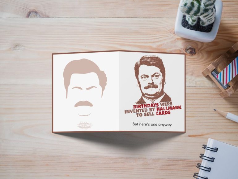 Parks and Recreations Ron Swanson Cestitka 2