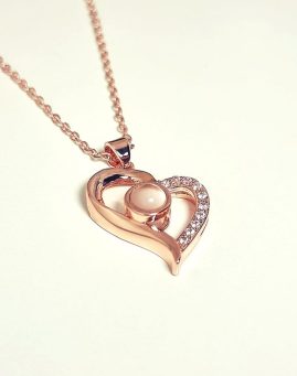 Volim Te Ogrlica Srce Gold Edition