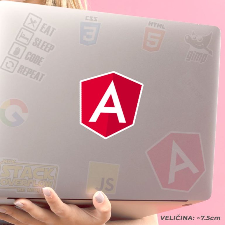 AngularJS stiker za laptop