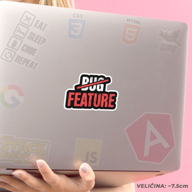 Bug Feature stiker za laptop