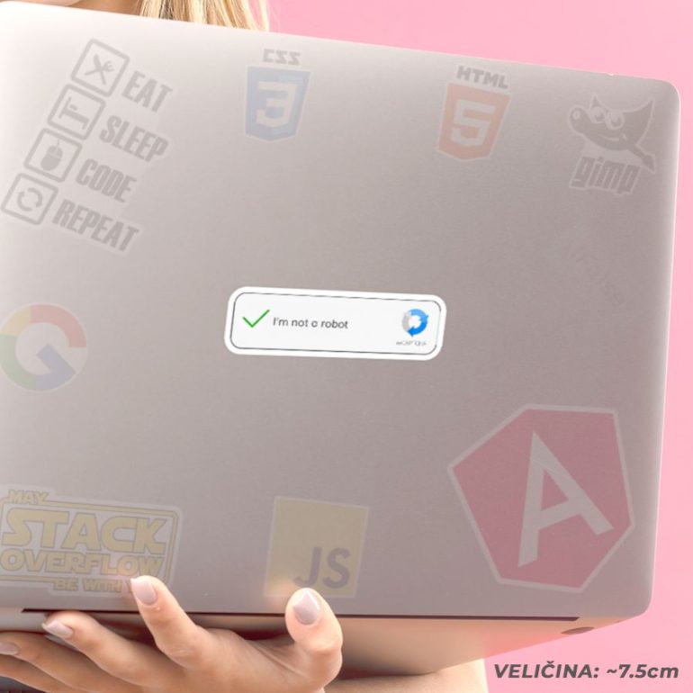 Captcha stiker za laptop