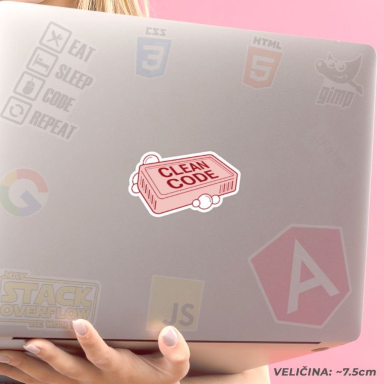 Clean Code stiker za laptop