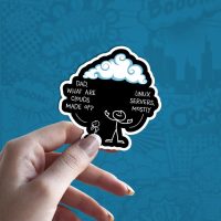 Clouds stiker za laptop