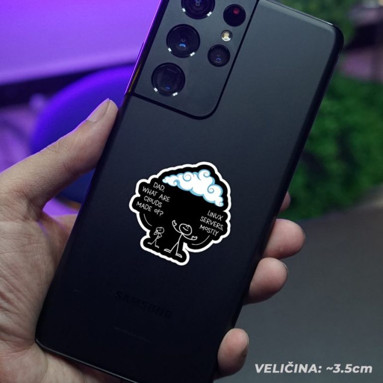 Clouds stiker za laptop