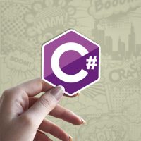 Csharp stiker za laptop