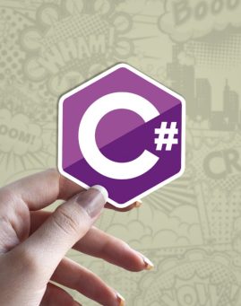 Csharp stiker za laptop