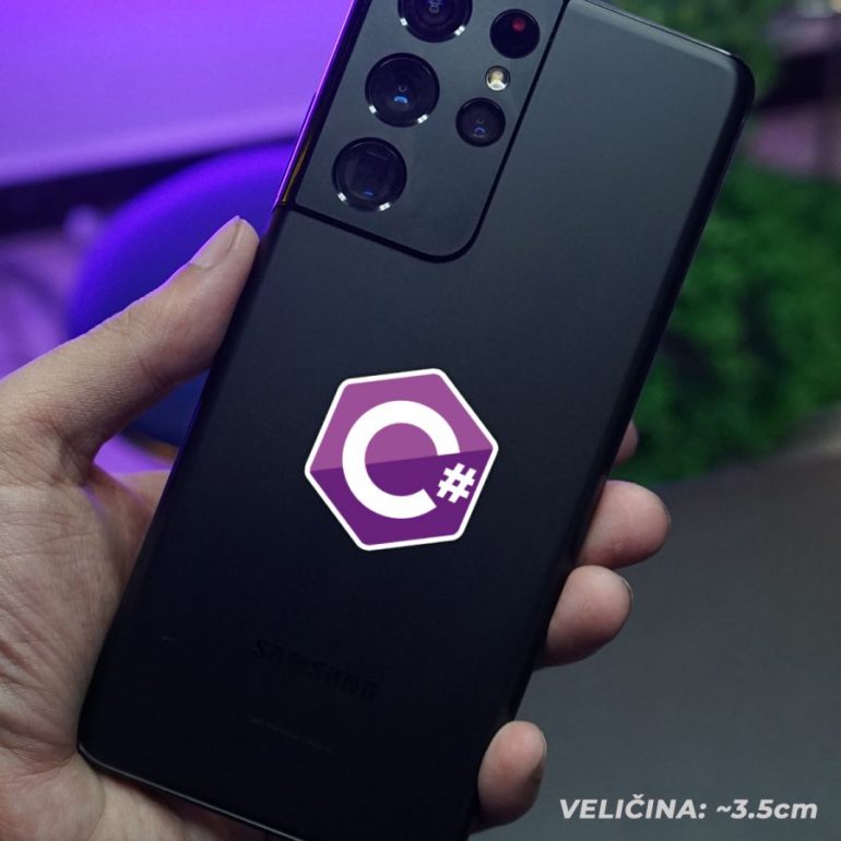 Csharp stiker za laptop