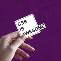 Css is awesome stiker za laptop