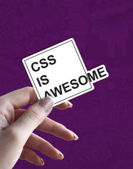 Css is awesome stiker za laptop