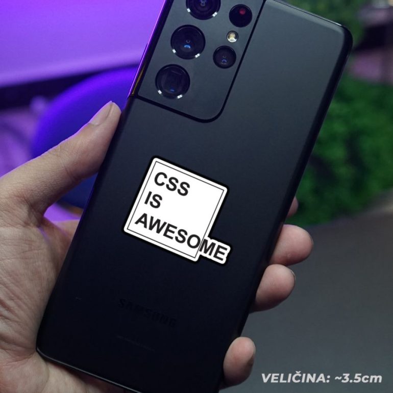 Css is awesome stiker za laptop