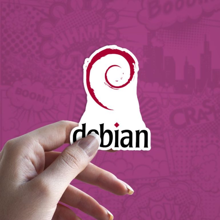 Debian stiker za laptop