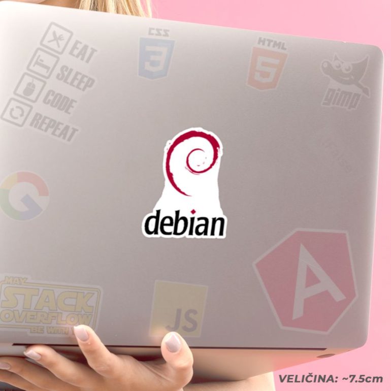 Debian stiker za laptop