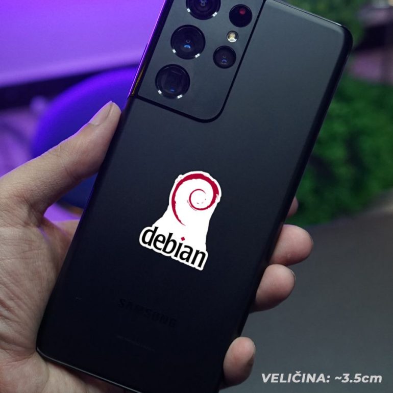 Debian stiker za laptop