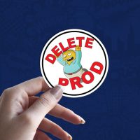 Delete Prod stiker za laptop