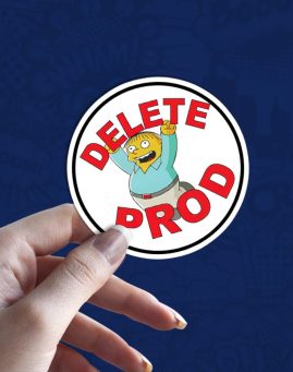 Delete Prod stiker za laptop