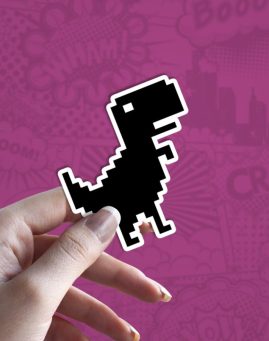 Dino offline stiker za laptop