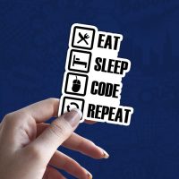 Eat Sleep Code Repeat stiker za laptop