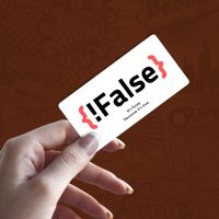 False stiker za laptop