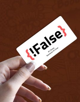 False stiker za laptop