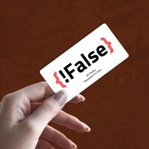 False stiker za laptop