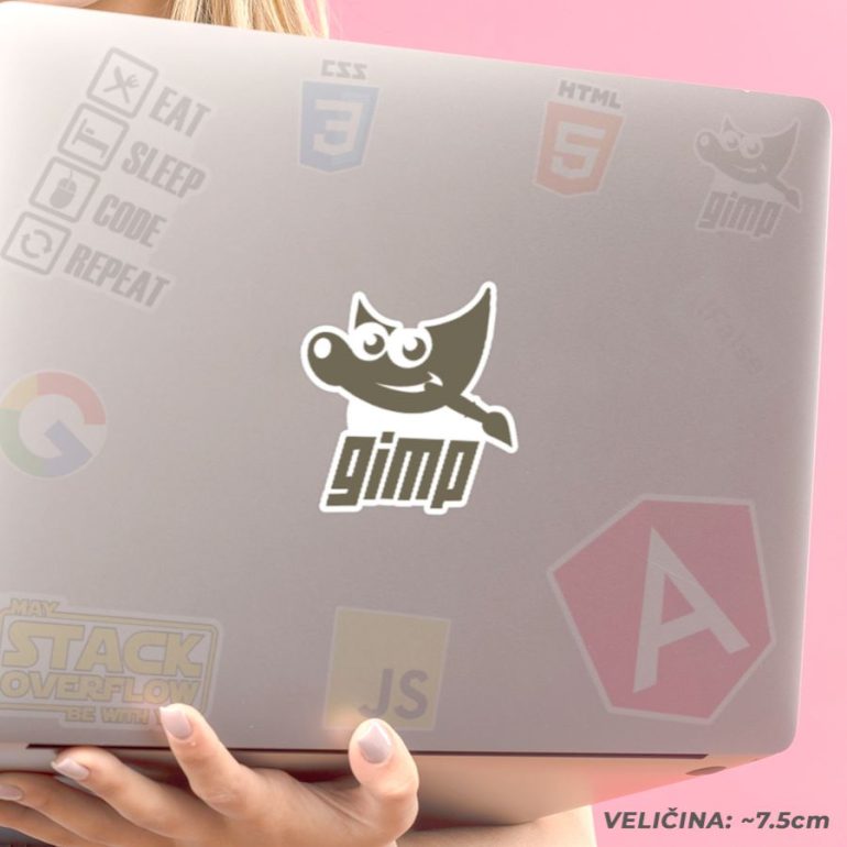Gimp stiker za laptop