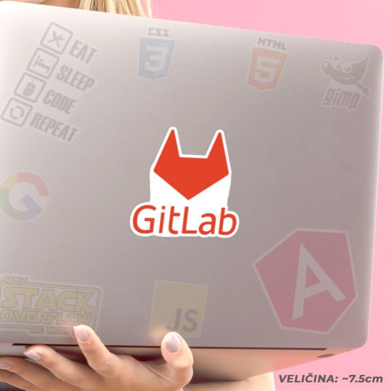 Gitlab v stiker za laptop