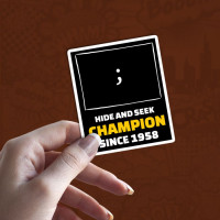 Hide and Seek stiker za laptop
