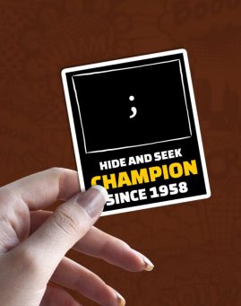 Hide and Seek stiker za laptop