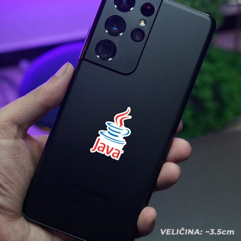 Java stiker za laptop