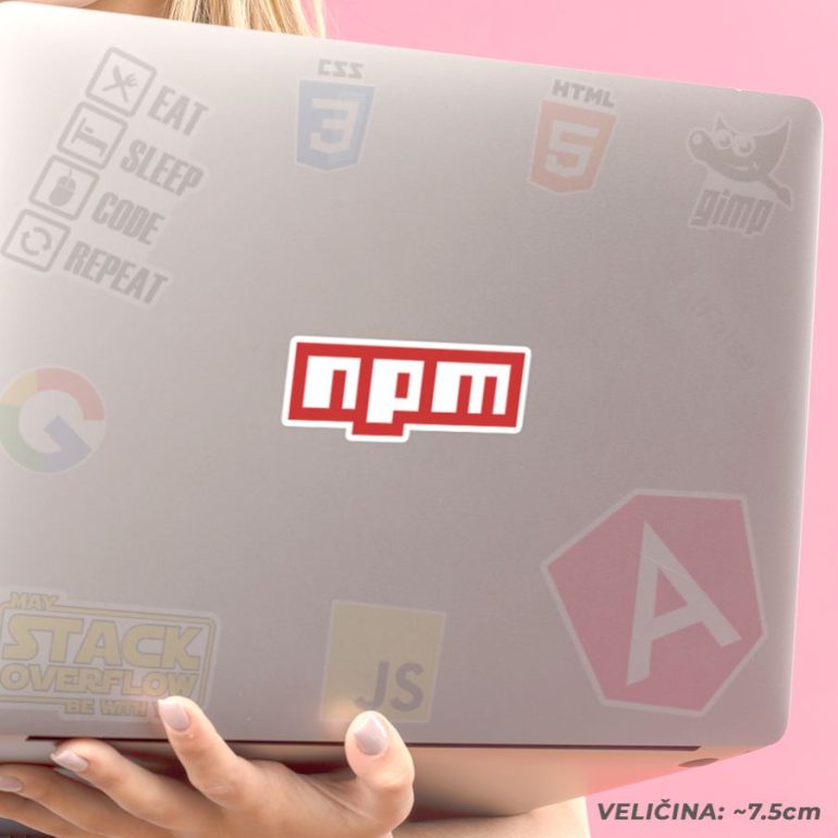 NPM stiker za laptop