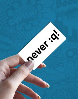 Never qt stiker za laptop