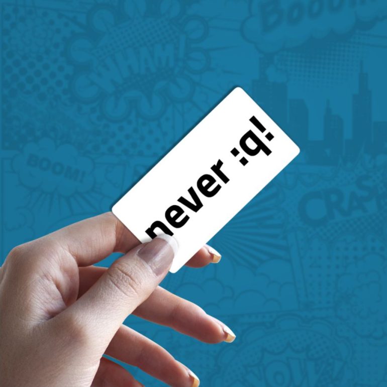 Never qt stiker za laptop