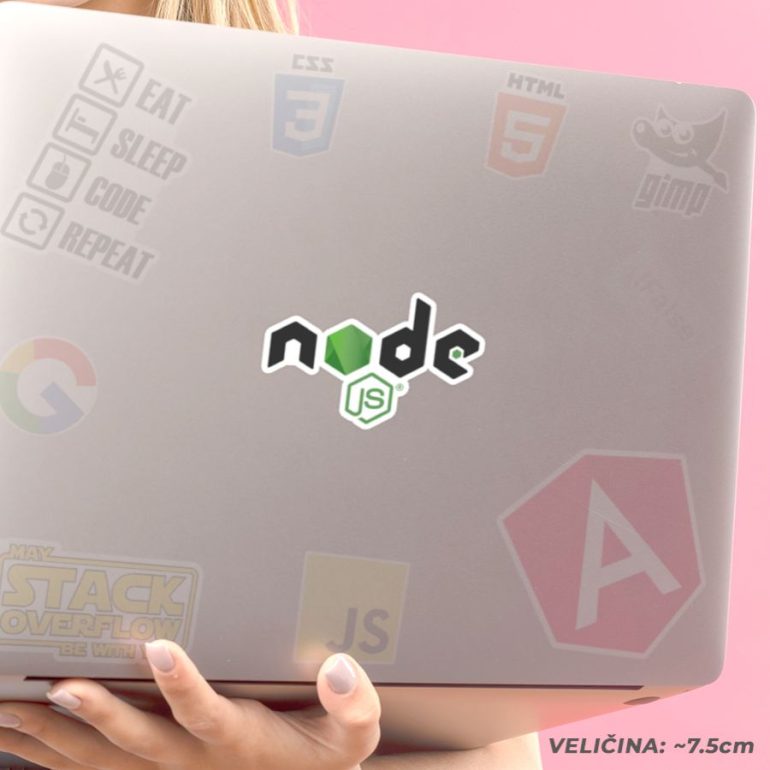 NodeJS stiker za laptop