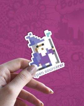 Open Sourcerer stiker za laptop
