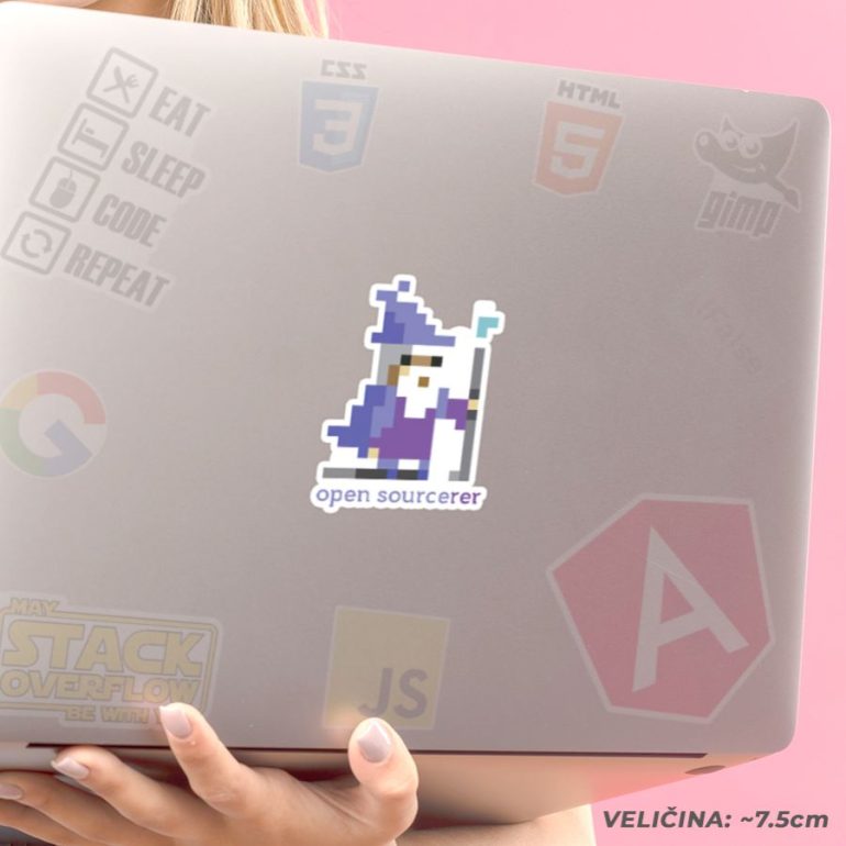 Open Sourcerer stiker za laptop
