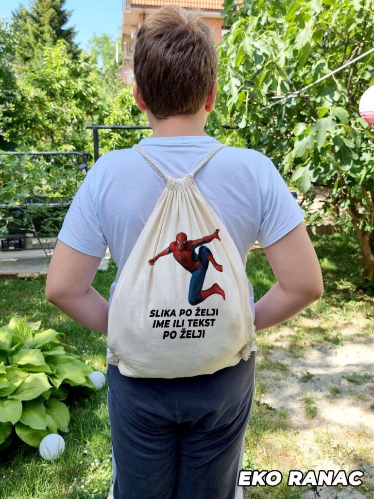 Personalizovani Spider Man Ranac za trening fizicko compressed