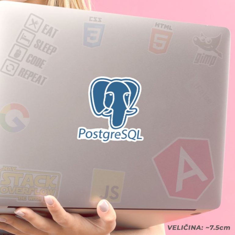PostgreSQL stiker za laptop
