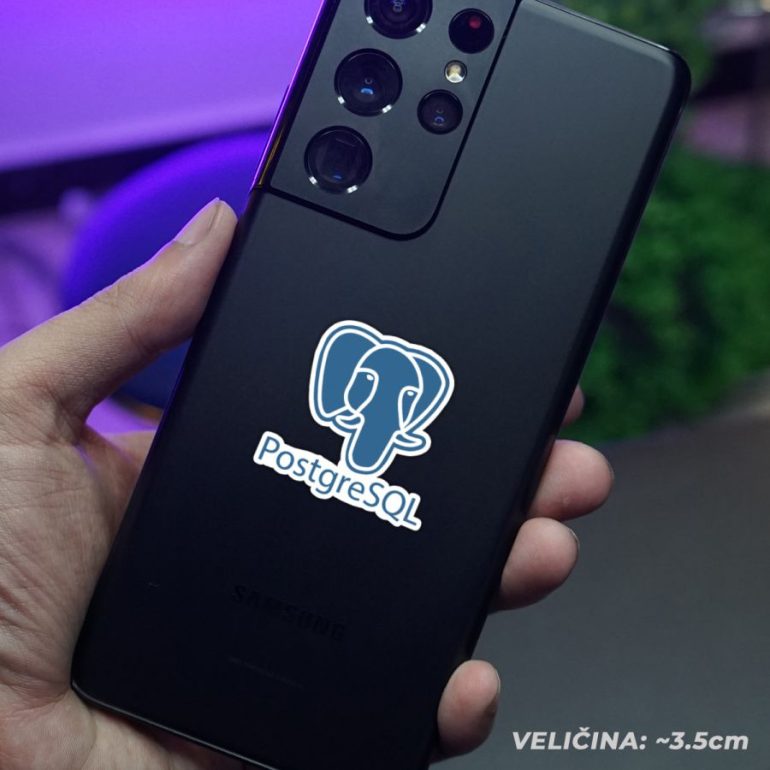 PostgreSQL stiker za laptop