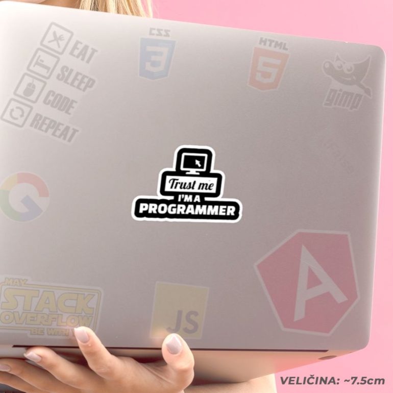 Programmer stiker za laptop
