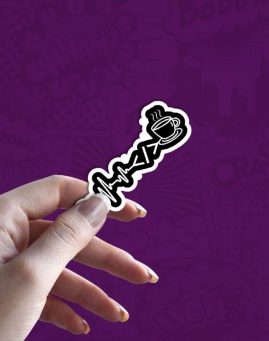 Pulse Code Coffee stiker za laptop