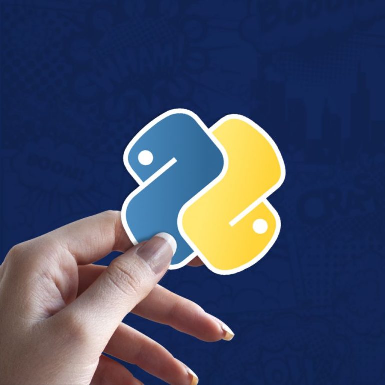 Python v stiker za laptop