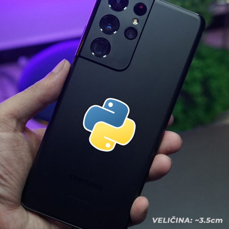 Python v stiker za laptop