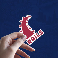 Rails stiker za laptop