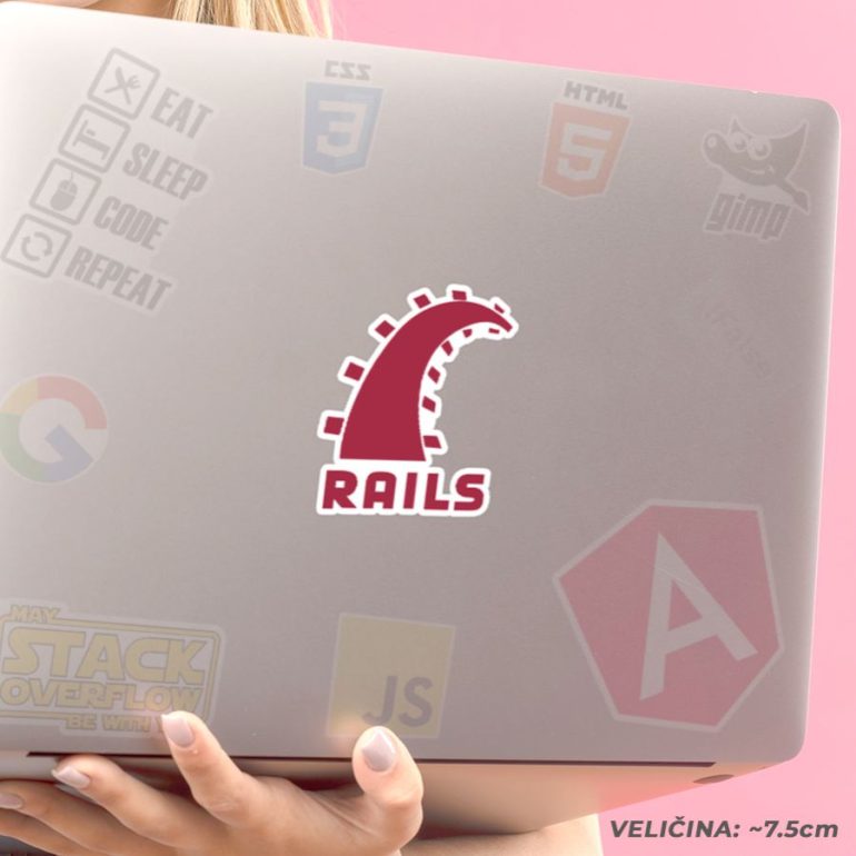 Rails stiker za laptop
