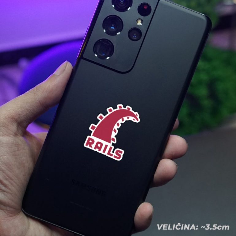 Rails stiker za laptop