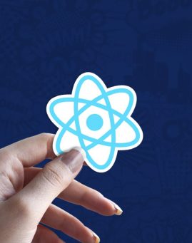 React stiker za laptop