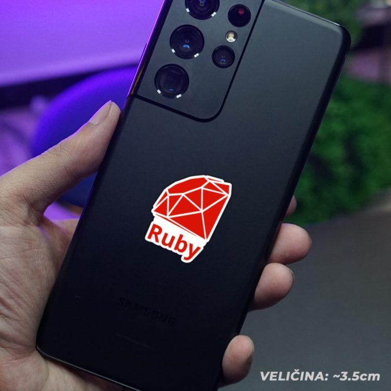 Ruby stiker za laptop