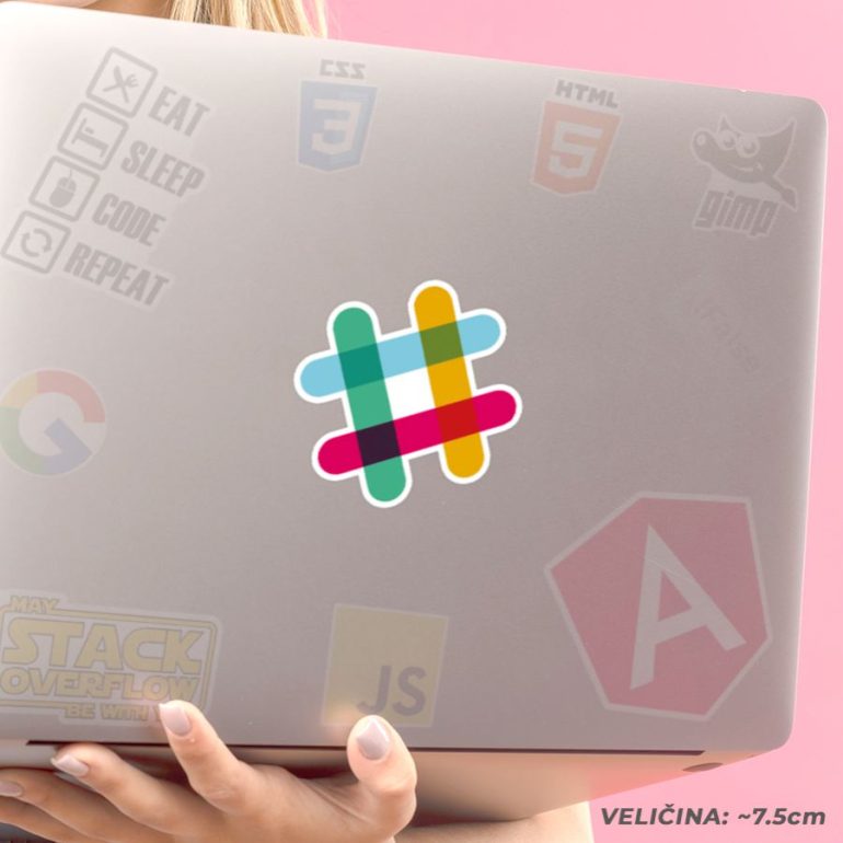 Slack v stiker za laptop