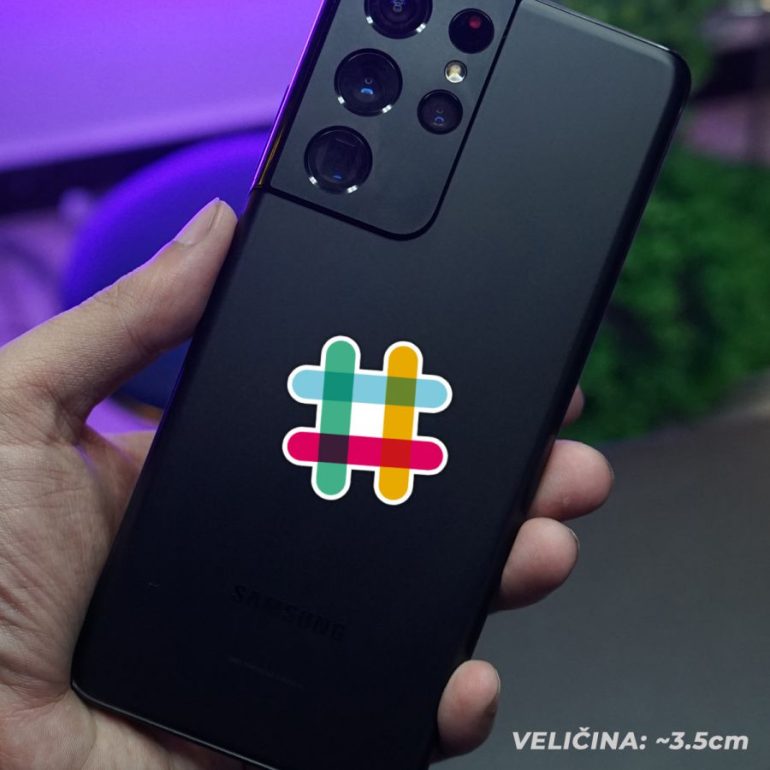 Slack v stiker za laptop