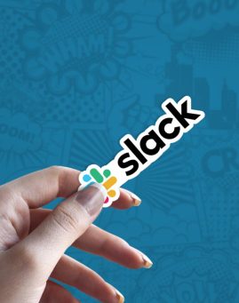Slack v stiker za laptop